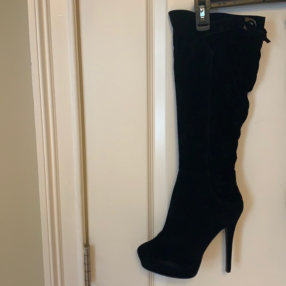 Liliana Shoes. Size 8.5. Black. Stiletto Boots.